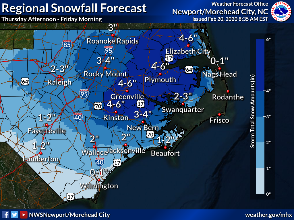 UPDATE National Weather Service forecast shows increased snowfall