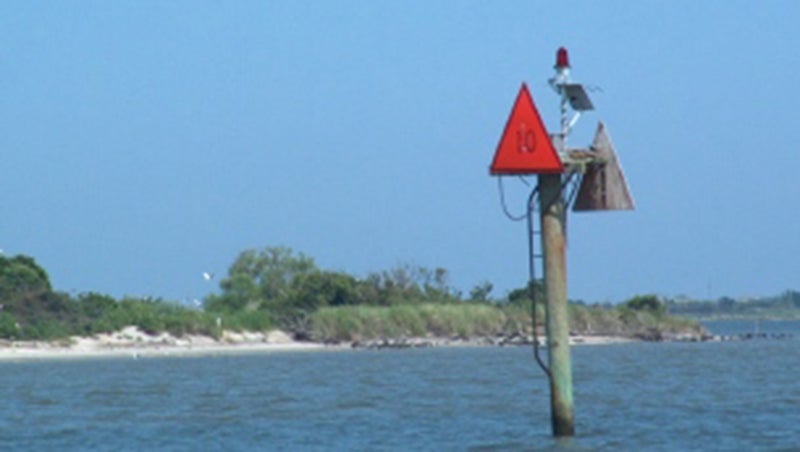 running aground