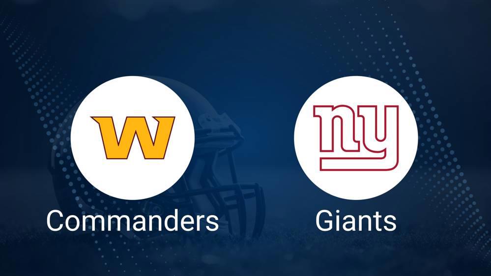 Commanders vs. Giants Predictions & Picks: Odds, Moneyline, Spread - Week 9