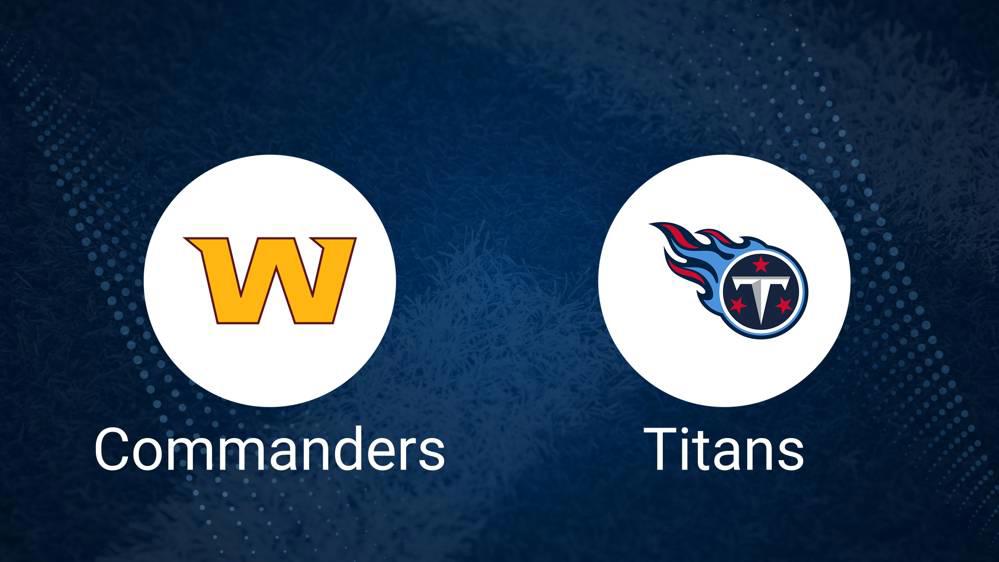 Where to Watch Commanders vs. Titans on TV or Streaming Live - Dec. 1