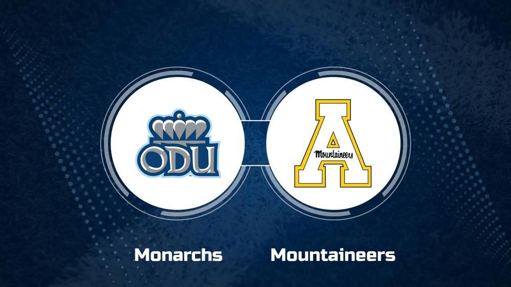 Where to Watch Old Dominion vs. Appalachian State on TV or Streaming Live - Nov. 2