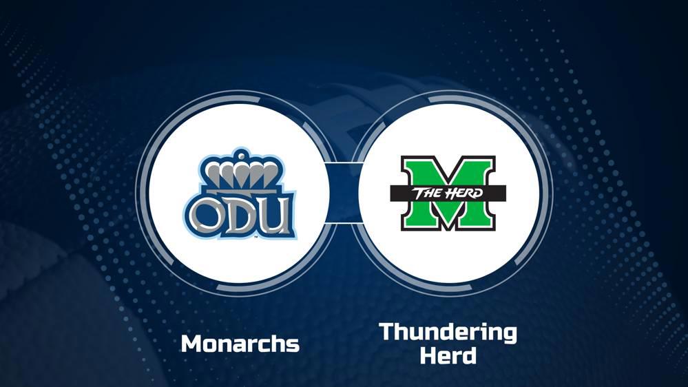 Where to Watch Old Dominion vs. Marshall on TV or Streaming Live - Nov. 23