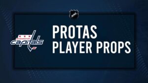 Aliaksei Protas Player Prop Bets for the Capitals vs. Sharks Game - December 3