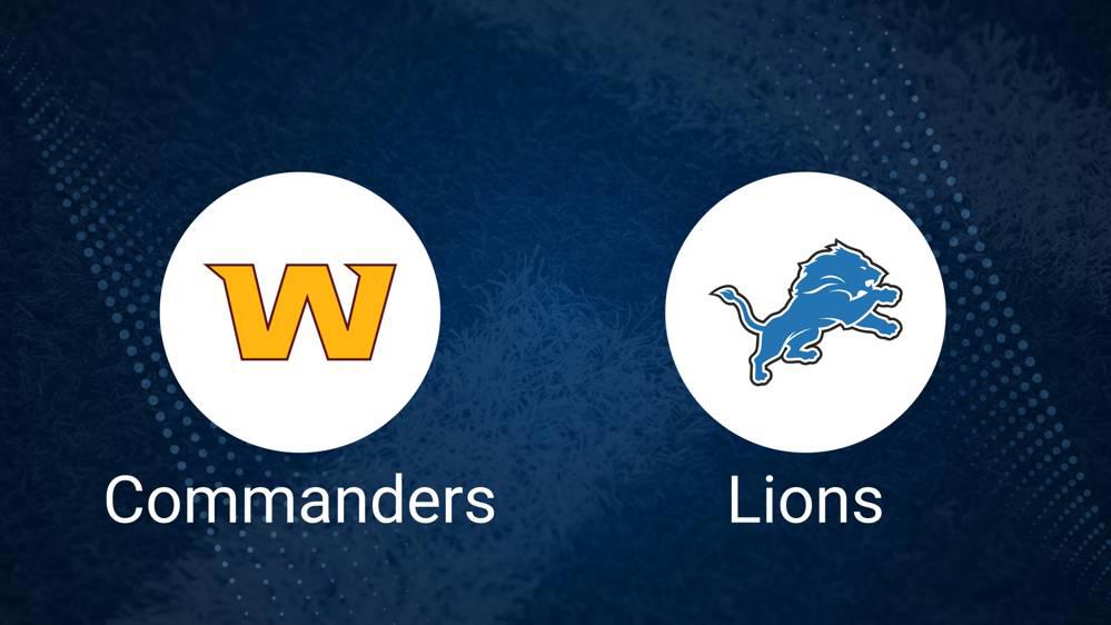 Commanders vs. Lions: Odds, Moneyline, and Spread - NFL Playoffs