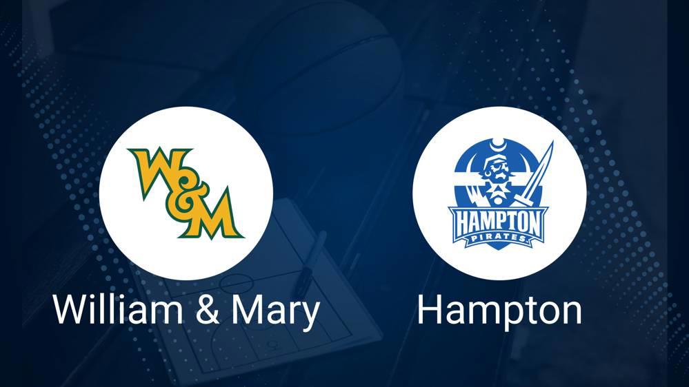 How to Watch William & Mary vs. Hampton on TV or Live Stream - January 16